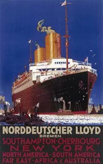 Norddeutscher Lloyd shipping poster