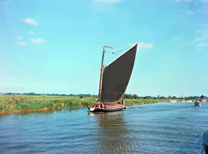 Norfolk Prints: Norfolk Broads - Sailing Wherry Albion
