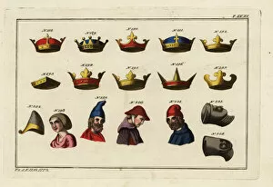 Womans Collection: Norman crowns, hats and helmets