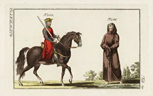 Robert Spallart Prints: Norman king and monk