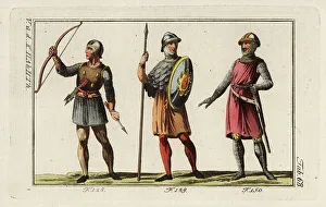 Robert Spallart Prints: Norman soldiers, 12th century