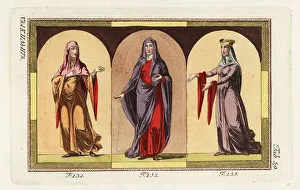 Purse Prints: Norman women's dress of the 12th century