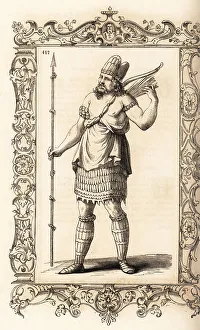 16th Century Prints: North African (Berber) man of Cefala (Ras El Djebel, Tunisia), 1