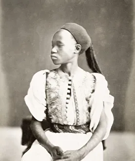 North African boy in a ornate waistcoat, livery