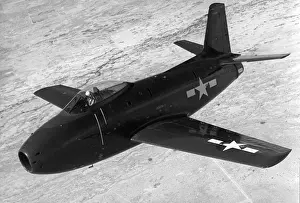 Borne Prints: North American FJ-1 Fury carrier-borne fighter