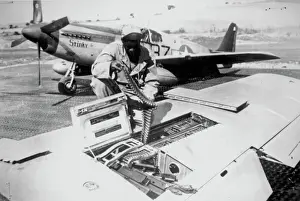 Usaaf Prints: North American P-51B of 99th Fighter Tuskegee Squadro