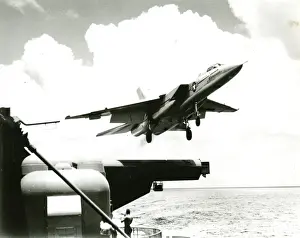 Saratoga Prints: North American Vigilante being catapulted off the USS Sa?