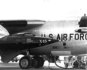 North American X-15 under its Boeing B-52B mothership
