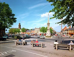 Oxfordshire Prints: North Bar and Cross, Banbury