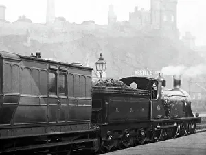 A North British Railway train in Edinburgh, Victorian period