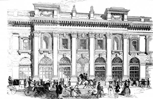 Images Dated 13th January 2005: The North Entrance of the Royal Exchange, London, 1844