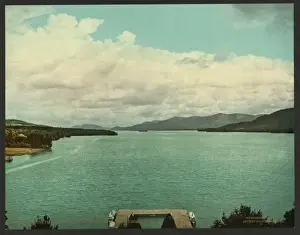 Fort Prints: North from Fort William Henry Hotel, Lake George, N. Y