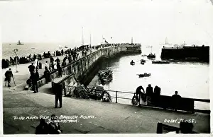1951 Prints: North Pier & Harbour Mouth, Bridlington, Yorkshire
