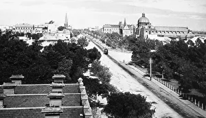 Adelaide Prints: North Terrace Adelaide Australia early 1900s