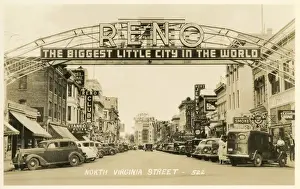 Nevada Prints: North Virginia Street, Reno, Nevada, USA