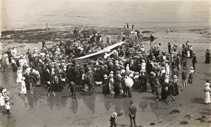 Sands Prints: North Yorkshire, Filey Sands - Bleriot Light Type Monoplane
