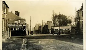 Northampton Prints: Northampton Corporation Trams Crossing, England