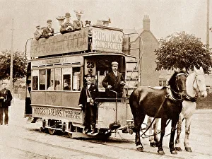 Northampton Prints: Northampton Horse Tram early 1900s