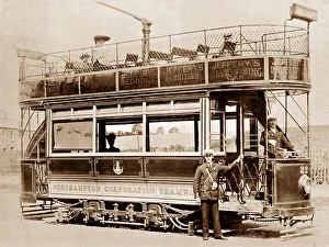 Northampton Prints: Northampton Tram early 1900s