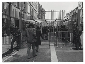 Aftermath Collection: Northern Ireland - construction of a roadblock etc