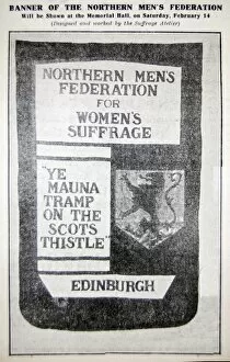 Images Dated 5th November 2013: Northern Mens Federation for Womens Suffrage