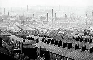 Terraced Collection: A northern mill town in England, early 1900s