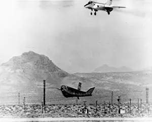 Northrop HL-10 wingless lifting body glides in to land
