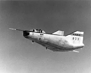 Edwards Prints: Northrop M2-F2 wingless lifting body glides in to land