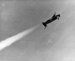 Northrop RP-76 rocket-powered target drone in flight