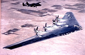 Ordered Gallery: Northrop XB-35 -seen with a P-61, this all-wing bomber