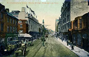 Northumberland Street, Barras Bridge, Newcastle-on-Tyne. Date: 1916