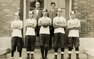Shirts Gallery: The Northwestern High School Basketball Team 1913-1914