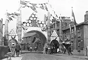 Northwich celebration arch early 1900s