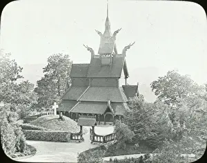 Bergen Prints: Norway - Bergen - the Fantoft Church