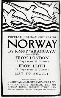 Experience Prints: Norway cruises advert