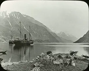 Logs Prints: Norway - The Hardanger Fjord, Odde