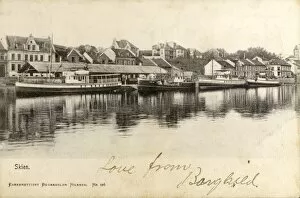 Images Dated 5th May 2011: Norway - Skien - Riverboats and Fishing boats