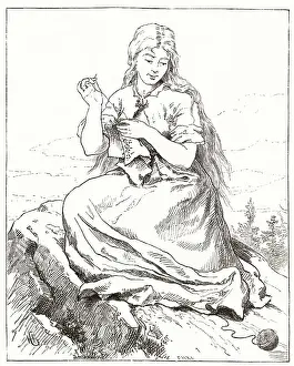 A Norwegian huldre, whose everyday appearance is calculated to deceive the naive countryman. Date: 1879