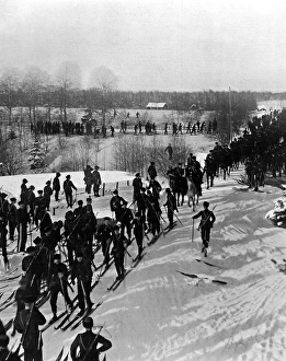 Images Dated 20th November 2004: Norwegian Ski troops near Christiania, 1905