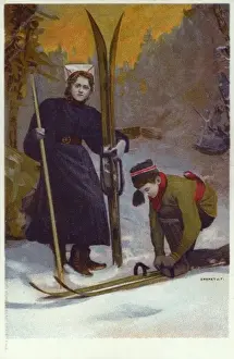Puts Prints: Norwegian Types (4 / 5) - Putting on skis