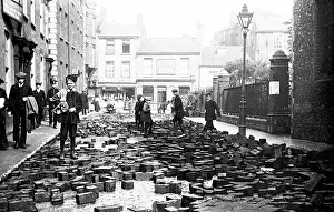 Aftermath Collection: Norwich Aftermath of the Colegate Street Flood early 1900s