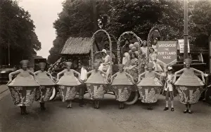 Topical Prints: Norwich - Carnival - Seven Women as Portland Vase - Wedgwood