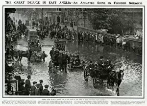 Images Dated 30th August 2017: Norwich flooded 1912