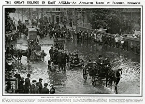 Images Dated 30th August 2017: Norwich flooded 1912