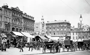 Norwich Market Place early 1900s