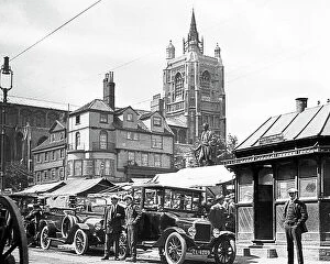 Images Dated 23rd August 2018: Norwich Market Place probably 1920s