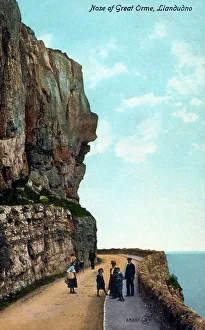 Outline Prints: Nose of Great Orme, Llandudno, North Wales
