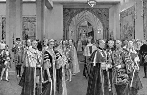 Viscount Gallery: Notables assembled in the Abbey annexe at 1937 Coronation