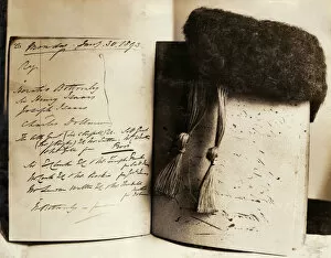 Journalist Collection: Notebook and wig of Justice Hawkins