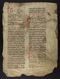 Script Collection: Noted Hymnal (Fragment)